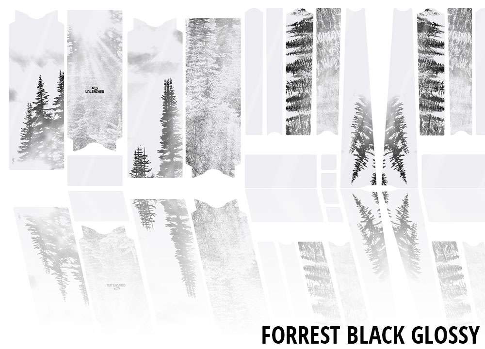 Unleazhed Unscratch – Rahmenschutzfolie Gravel Bike BPG01 Forest Black