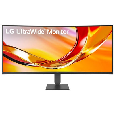 LG Ultrawide 34U640B-B 34 gebogener Monitor (Schwarz, HDMI, DisplayPort, USB, AMD FreeSync, 144 Hz)