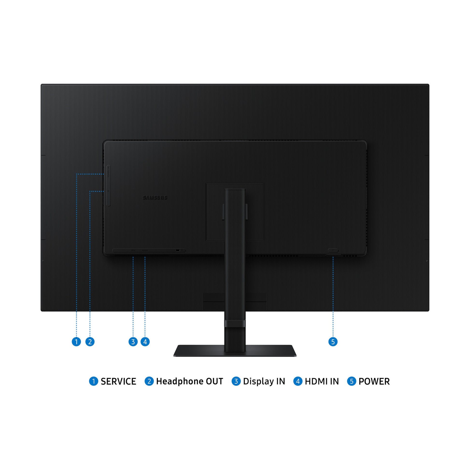 Samsung Viewfinity S7 S70D UHD 37 4K UHD-Monitor (schwarz, 1x HDMI, 1x Displayport, LAN)
