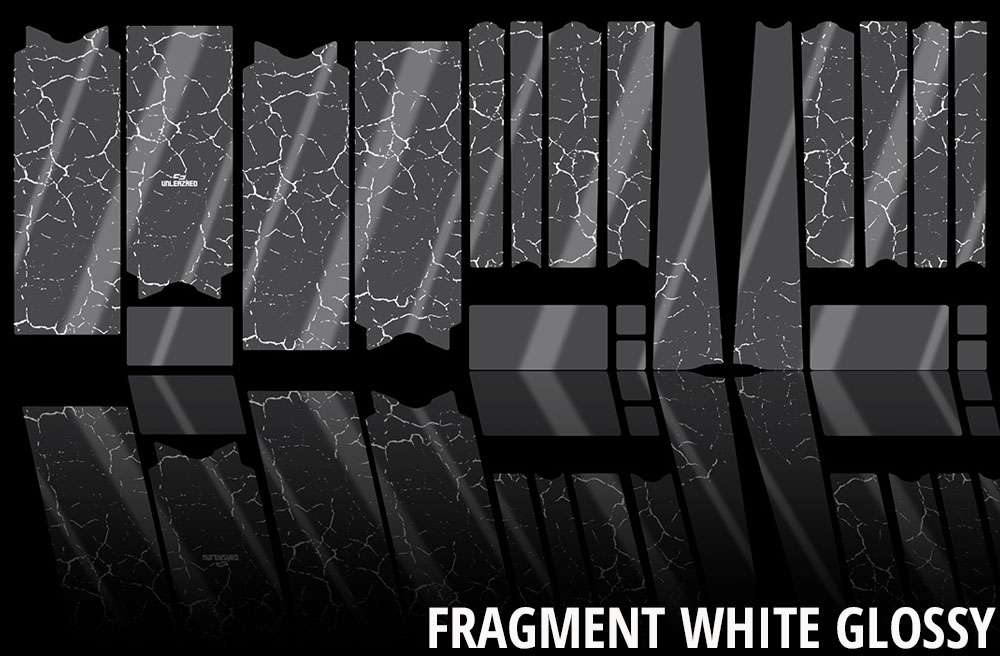 Unleazhed Unscratch – Rahmenschutzfolie Gravel Bike BPG01 Fragment Weiß