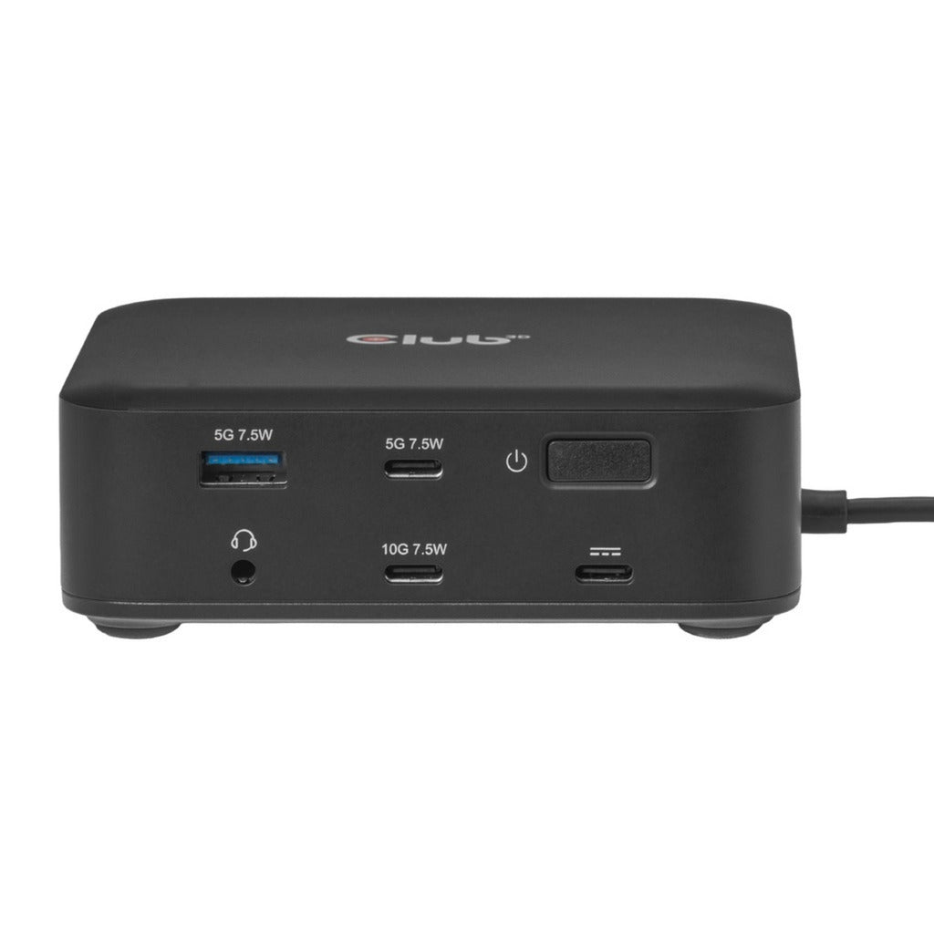 Club 3D 12-1 USB-C® Quad DisplayLink Dockingstation (Schwarz)