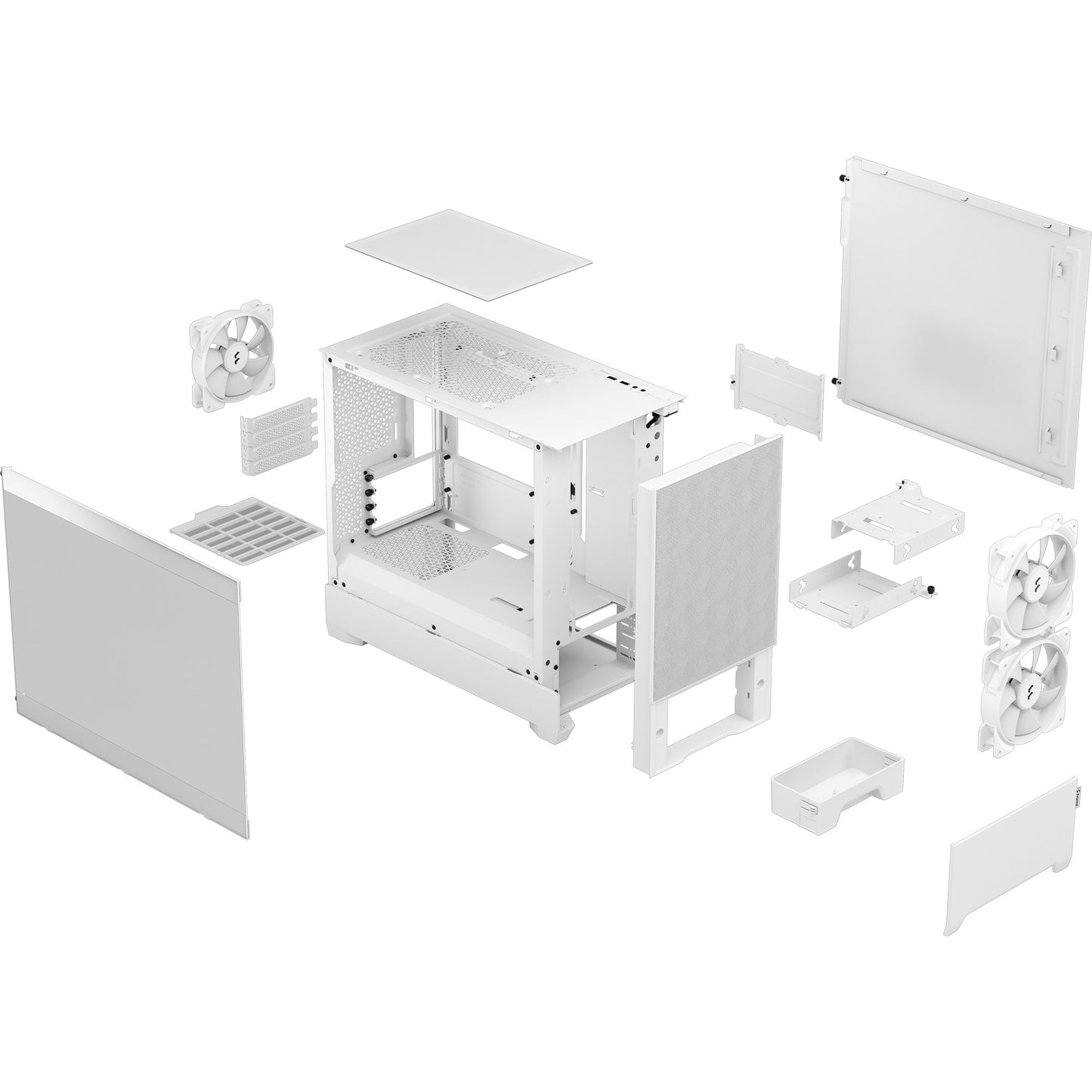Fractal Design Pop Mini Air RGB Weiß TG Clear Tönung