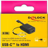 Delock USB-C> HDMI-Adapterschlüsselring - afbeelding 3