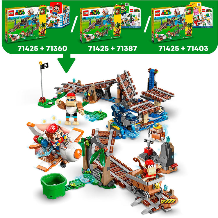 Lego Super Mario Erweiterungsset: Diddy Kong's Mine Cart Ride Konstruktionsspielzeug (71425)