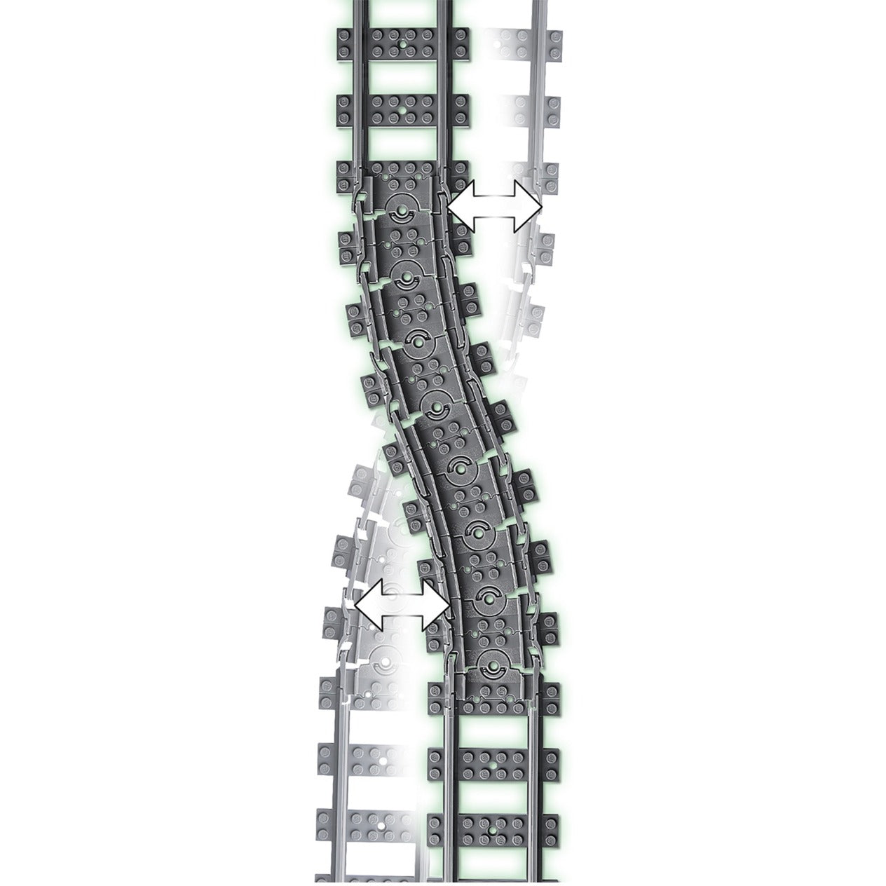 Lego City 60205 Flexible Schienen 20-teilig
