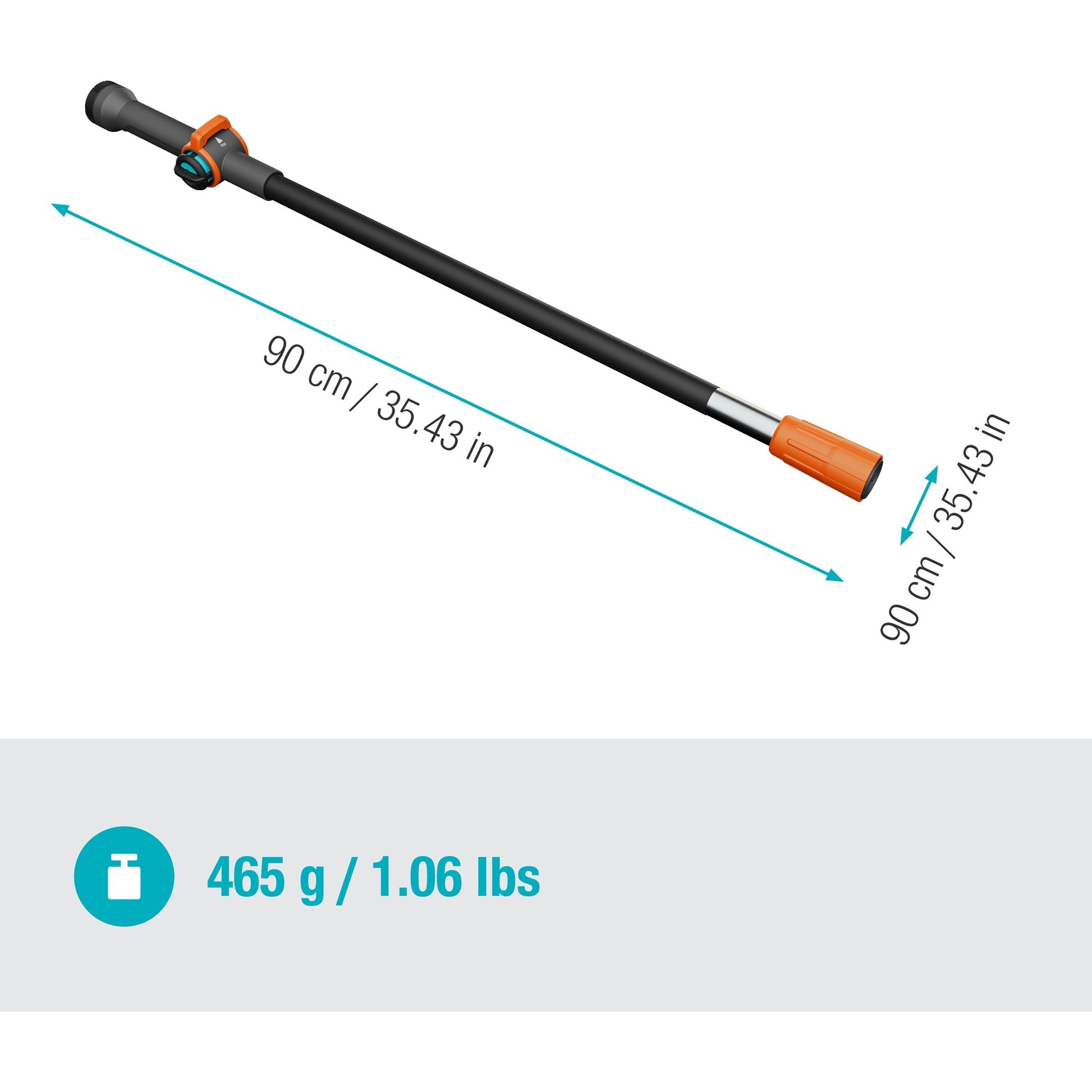 Gardena Cleansystem Stahl S, 90 cm