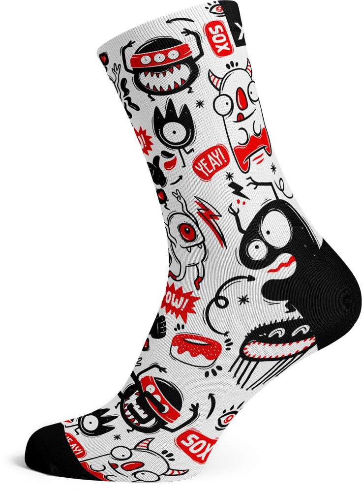 Sox-Schuhe, leuchtend funky – Socken