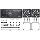 Noctua nf-a14x25 g2 pwm sx2-pp chromax.black Gehäuselüfter (schwarz, 2 Stück, 140 x 140 x 25 mm) - afbeelding 7