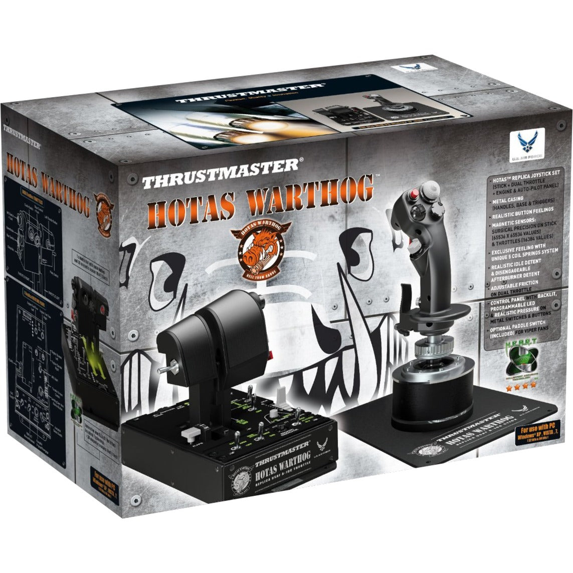 Thrustmaster Hotas Warthog Joystick und Gas
