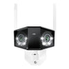 Reolink W750, 16-Megapixel-WLAN-6-Dualband-Kamera mit zwei Objektiven (weiß, 180°-Panoramablick)