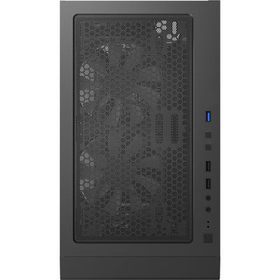 Montech x3 Midi-Tower-Gehäuse aus Glas (schwarz | 3x USB-A | RGB | gehärtetes Glas)