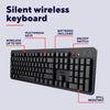 Vertrauen Sie Ody II Stille drahtlose Tastatur