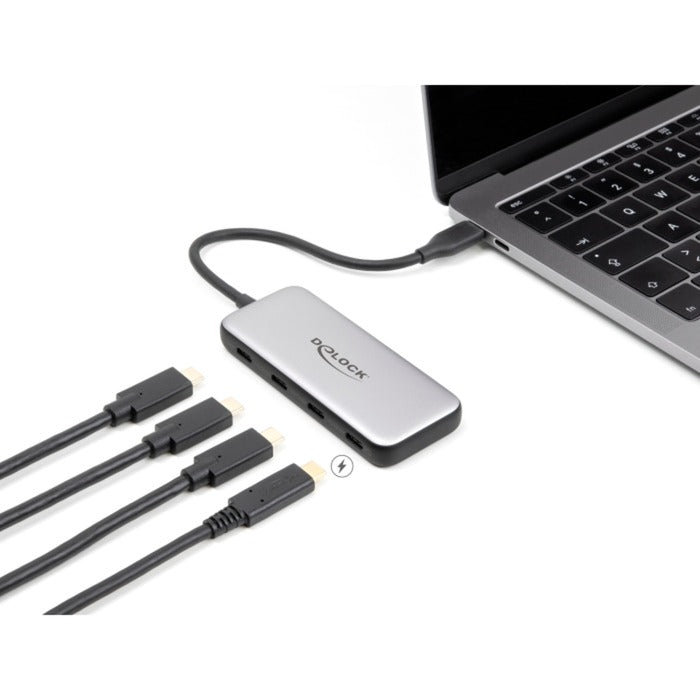 Delock USB 10 Gbit / s USB Typ-C Hub + 4 x USB Typ-C Weibchen