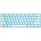 Royal Kludge RK61 kabellose mechanische Tastatur, Gaming-Tastatur (weiß, US-Layout, roter Schalter, 60 %, RGB, Hot-Swap, 2,4 GHz USB-C Bluetooth)
