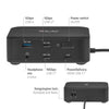 Club 3D 12-1 USB-C® Quad DisplayLink Dockingstation (Schwarz)