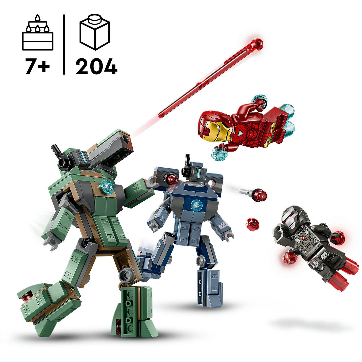 Lego Super Heroes Marvel 76320 Iron Man und War Machine gegen Hammer Spendes