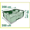 Naturgartenmöbelabdeckung für Lounge -Set
