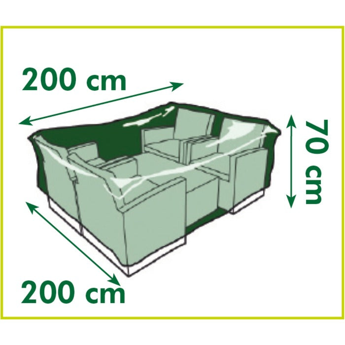 Naturgartenmöbelabdeckung für Lounge -Set