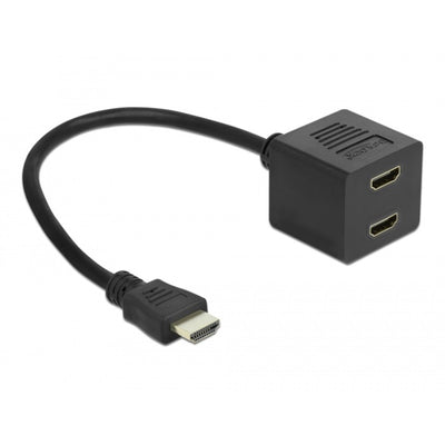 Delock High Speed ​​HDMI Splitter mit Ethernet 1x männlich zu