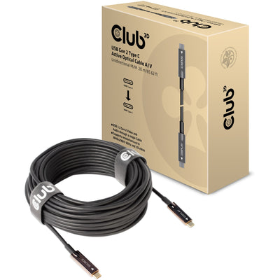 Club 3D USB-C Gen 2 Aktive optische A-V-unidirektionale m m M m