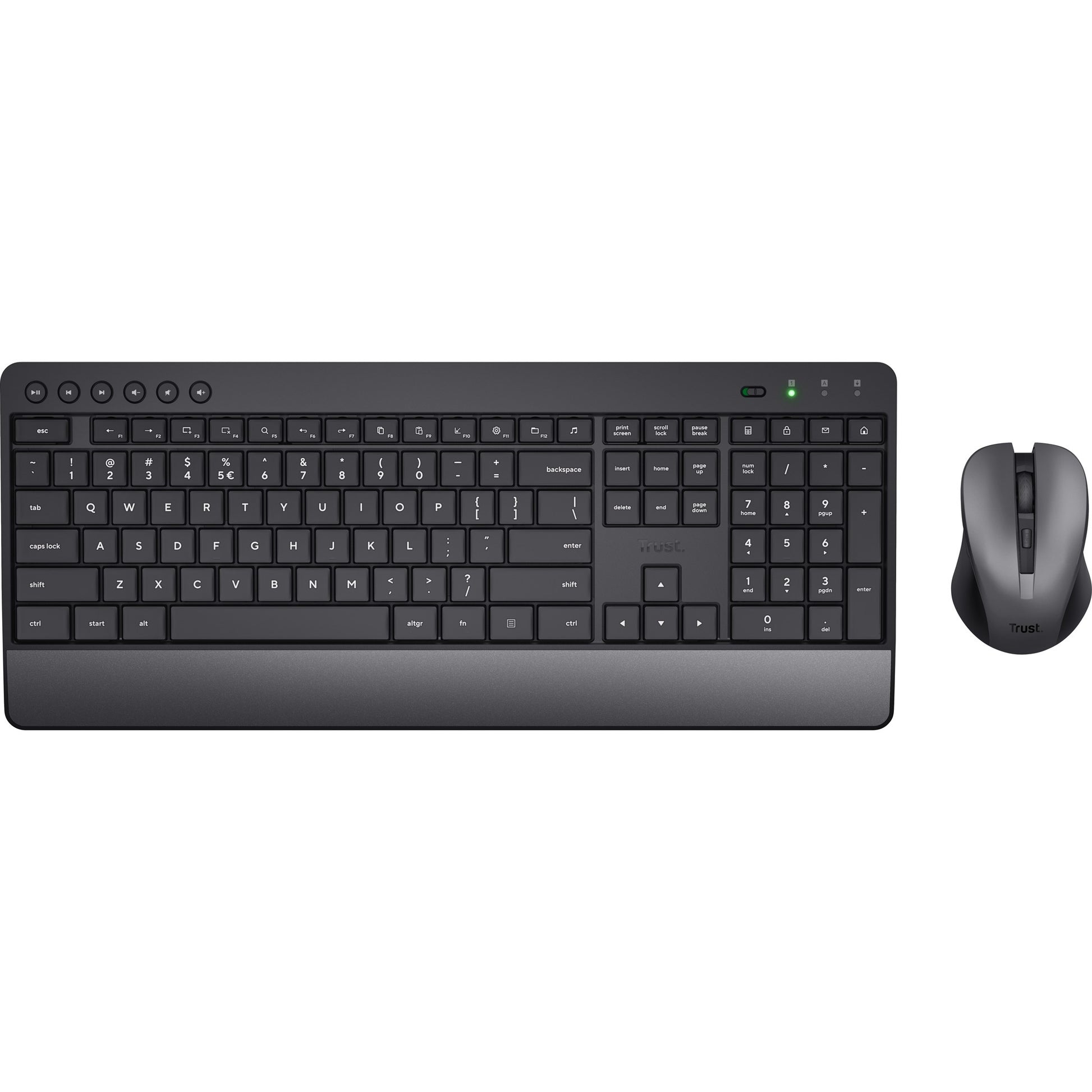 Vertrauen Sie Trezo Komfort Wireless Keyboards Muisset