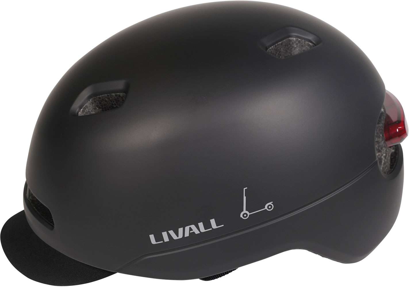 Livall C21 Fahrradhelm Medium 52-56 cm geeignet für Geschwindigkeit Pedelec Moped SOS-Funktion Bremslicht