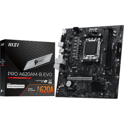 MSI Pro A620AM-B EVO Sockel AM5 Mainboard (RAID, 2,5GB-LAN, Sound, µATX)