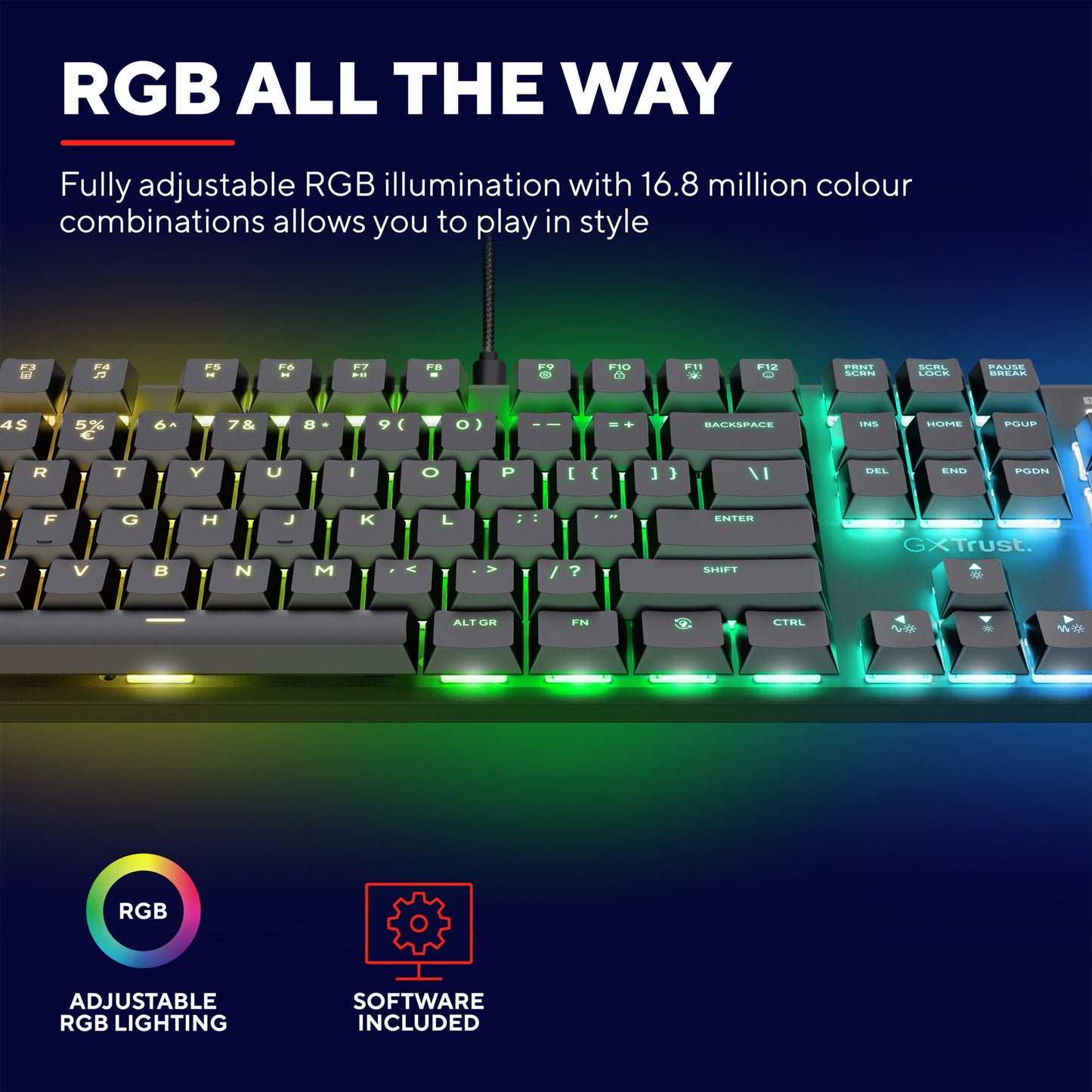 Vertrauen Sie GXT 866 Torix hochwertiger mechanischer Gaming-Toetse