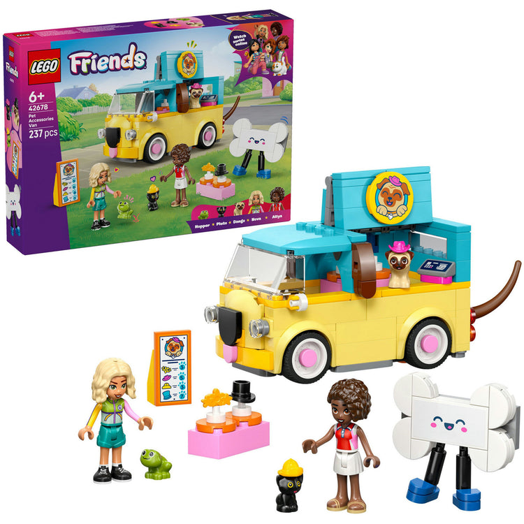 Lego Friends 42678 Lieferwagen mit Tierzubehör | 2 Stk