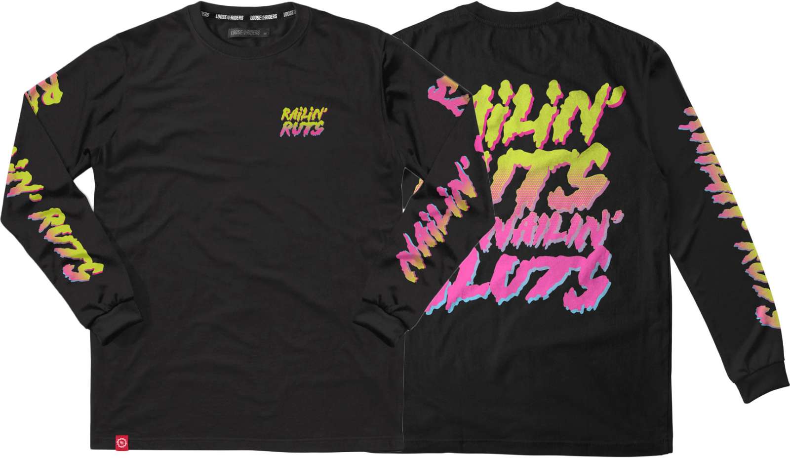 Loose Riders Railin' Ruts – technisches Langarmshirt