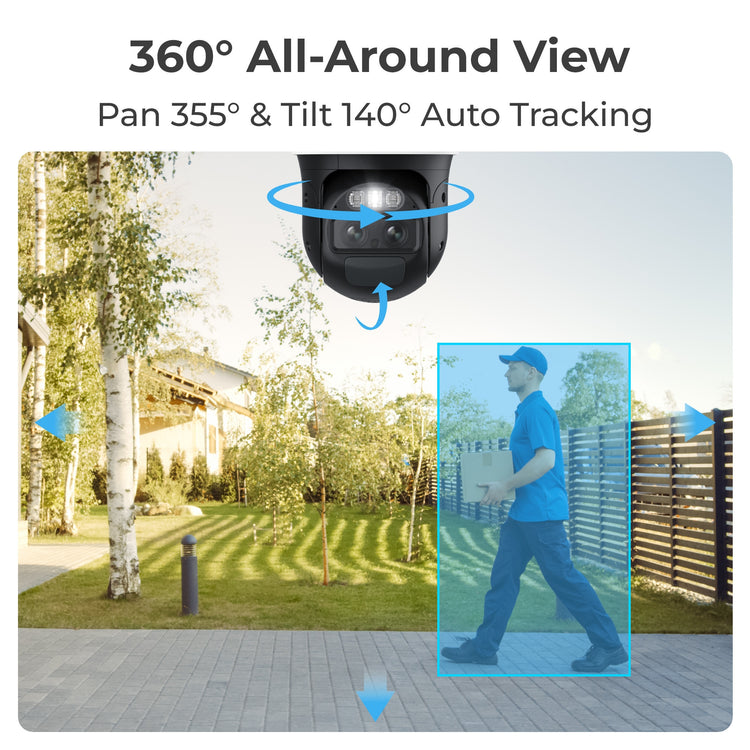 Reolink Trackmix G770 + Solar Panel 2 Sicherheitskamera (weiß schwarz, 4K 8MP UHD, 4G LTE, inkl. Solarpanel)