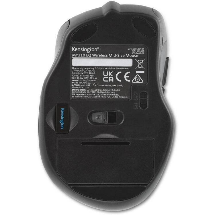 Kensington my310 eq Maus (schwarz, 800 - 1600 dpi, 2,4 GHz)