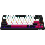 Lorgar kbp7075w, Gaming-Tastatur (schwarz, US-Layout, logar toxic purple, 75 %, RGB, Hot-Swap-fähig, PBT Double-Shot, Bluetooth 2,4 GHz USB) - afbeelding 3