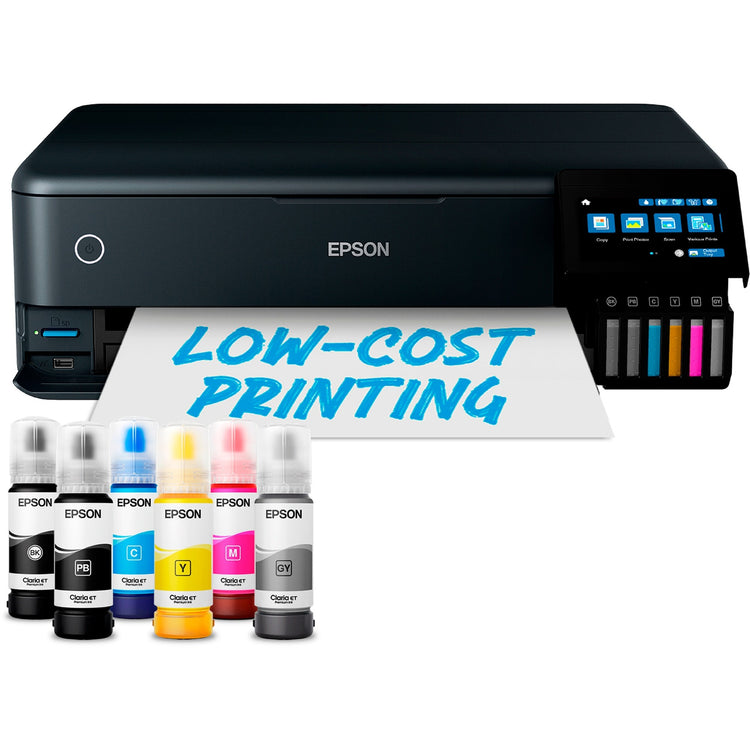 Epson ecotank et-8550 All-in-One-Tintenstrahldrucker (Schwarz, USB, WLAN, Scannen, Kopieren)
