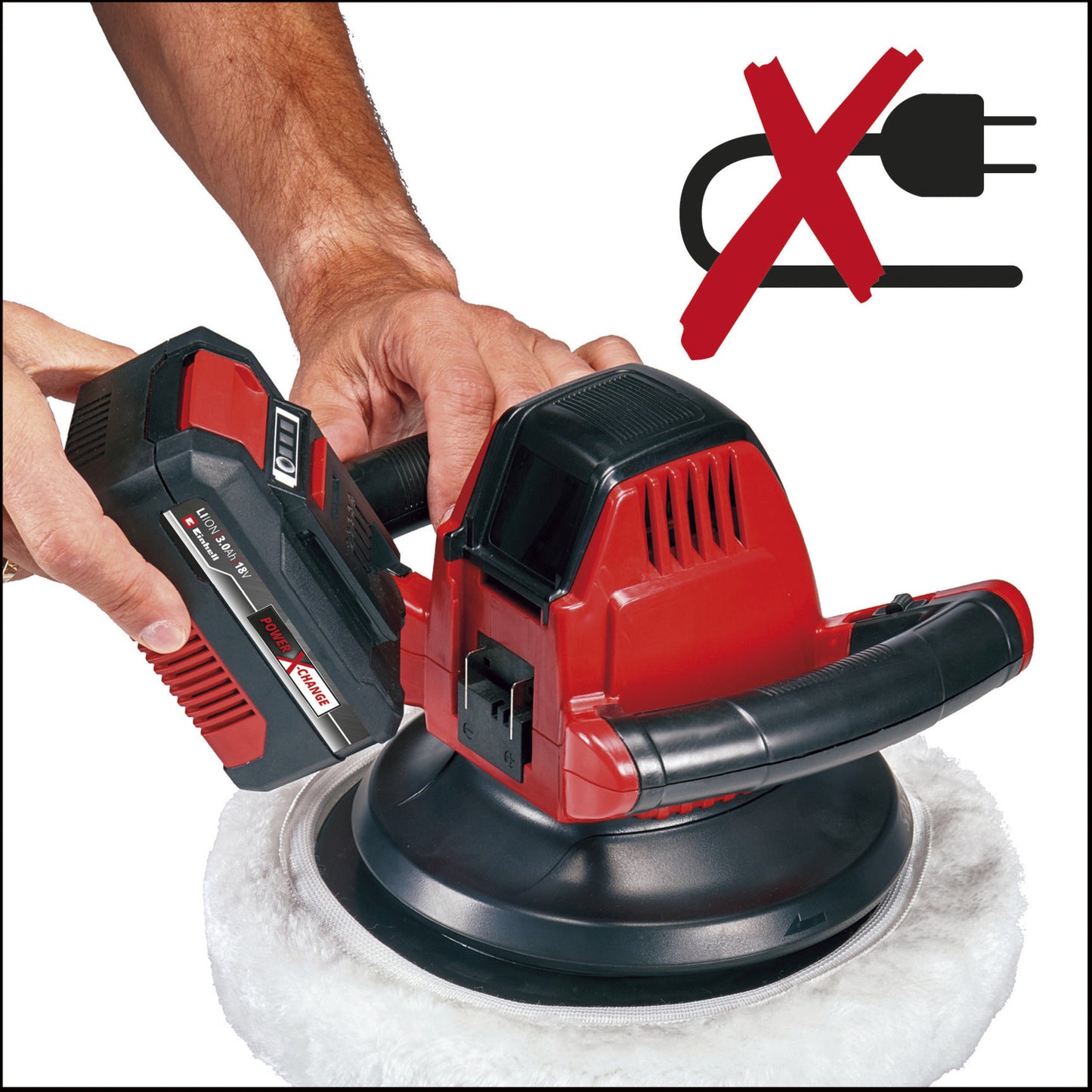 Einhell Battery Polishing Machine CE-CB 18 254 Li Solo