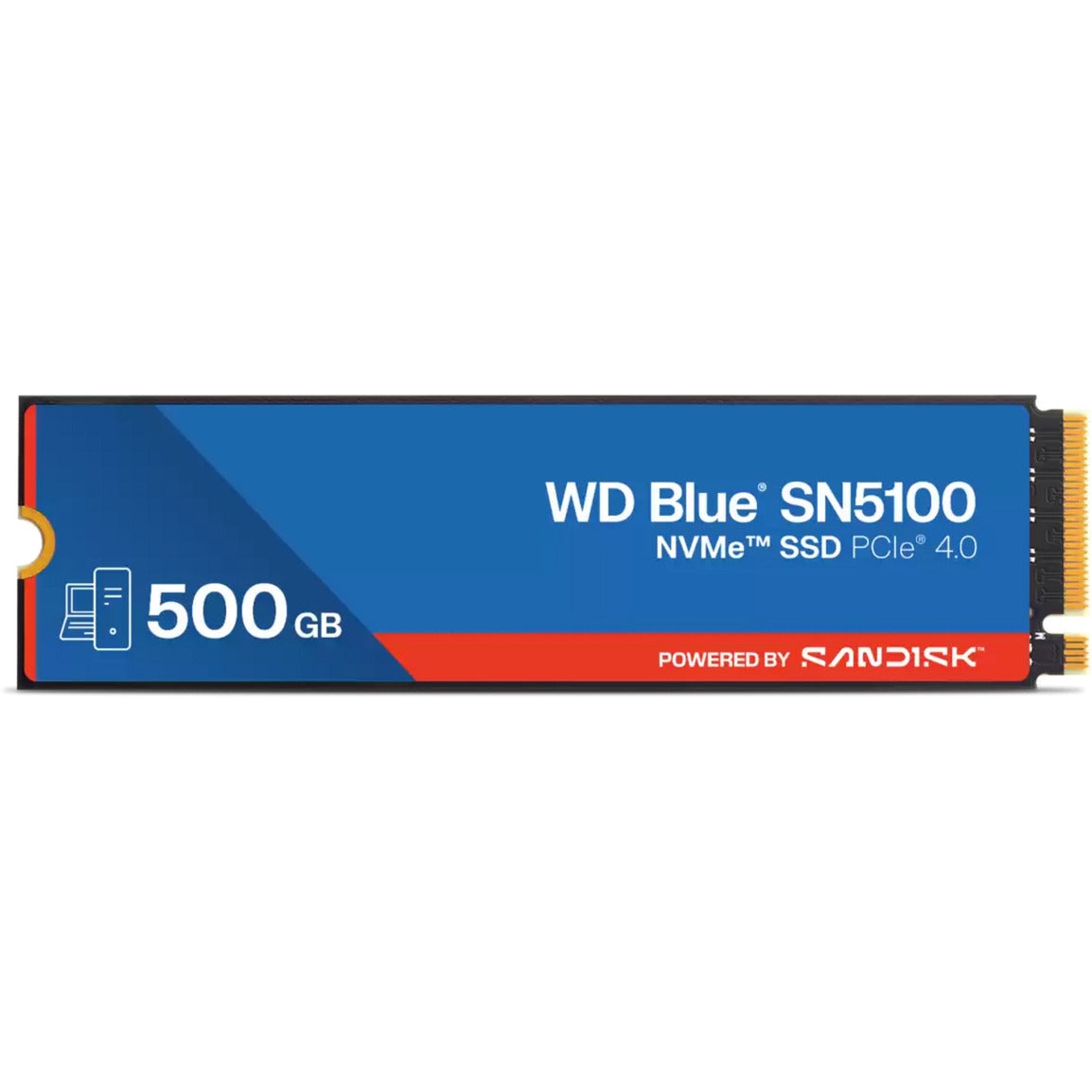 WD Blue SN5100 NVME, 500 GB SSD (Blau, S500G5B0E, M.2 2280, PCIe Gen4)