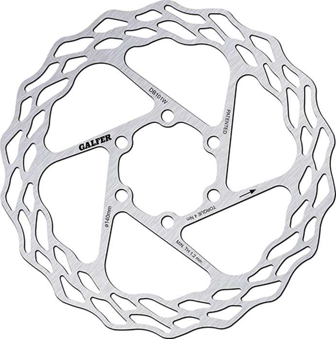 Galfer Bike Wave® fester Rennrad-6-Loch-Scheibenrotor