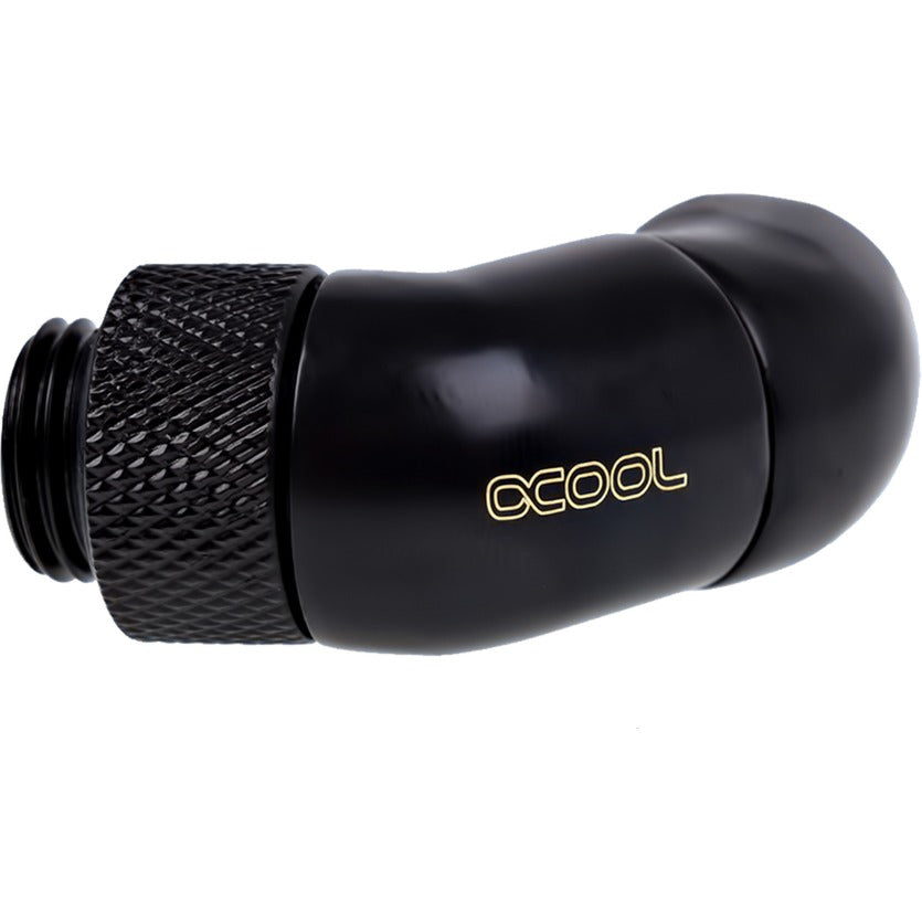 Alphacool Eiszapfen Winkeladapter Doppel-45 Grad Anschluss (schwarz)
