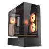 Cougar cfv235 Midi-Tower-Gehäuse (schwarz | 2x USB-A | 1x USB-C | RGB | gehärtetes Glas)