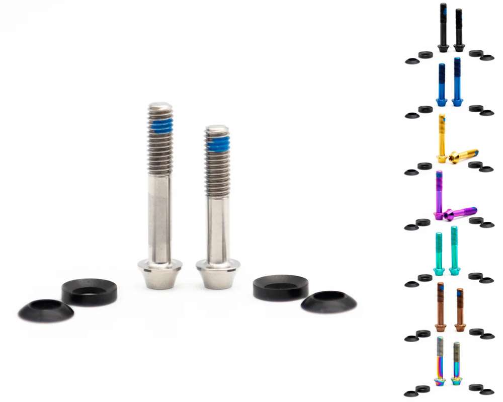 Oak Components Titanschrauben-Set M6x30 M6x35 (2 Stück) für Plasmadapt-Bremsadapter