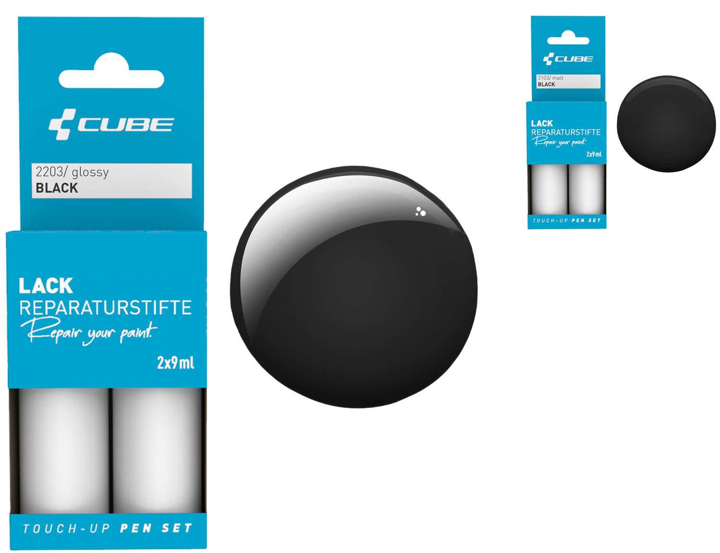 Cube Lackstift-Set schwarz