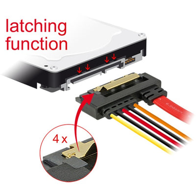 DELOCK SATA 7 PIN + MOLEX 4 PIN NOTOSPLUCK> SATA 22 PIN