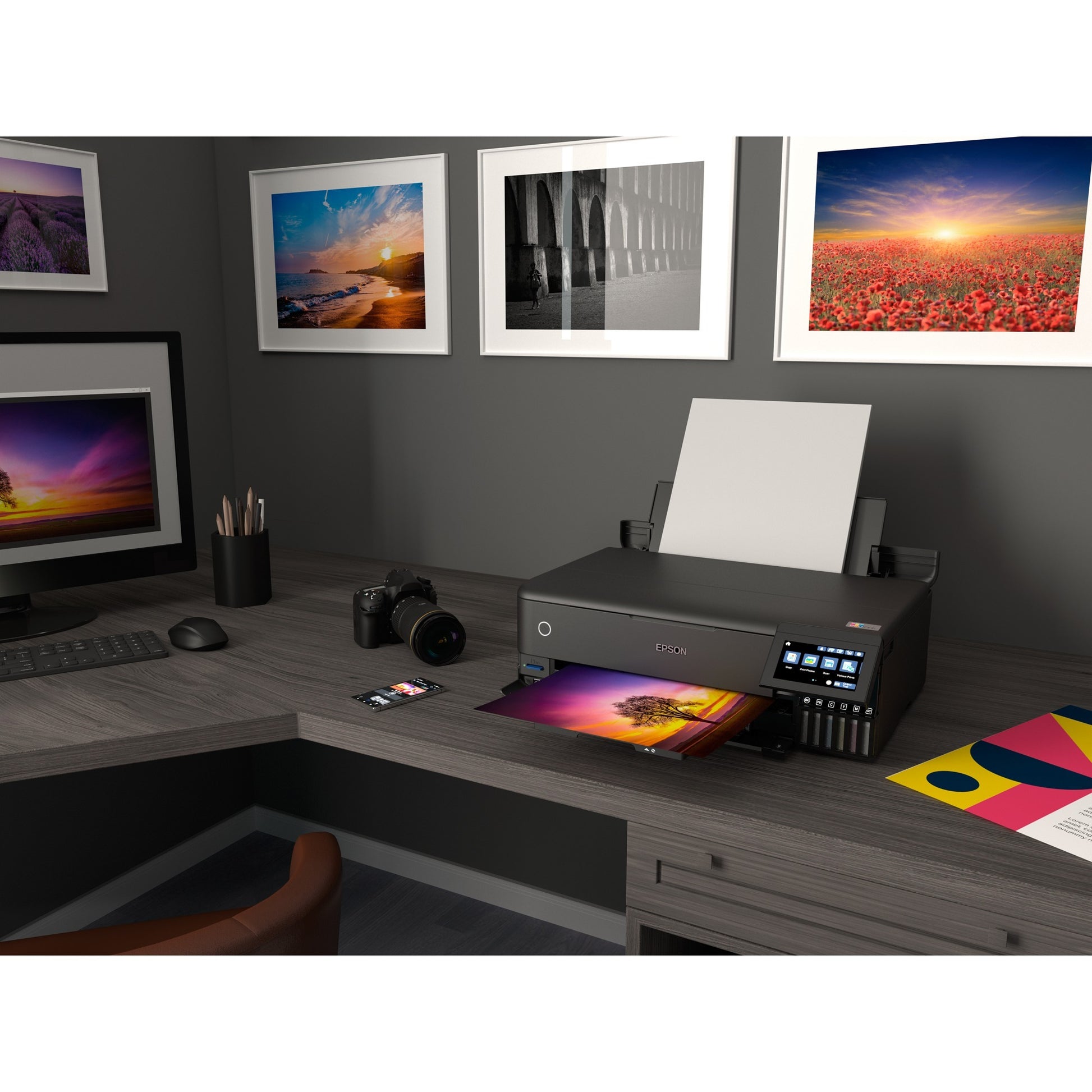 Epson ecotank et-8550 All-in-One-Tintenstrahldrucker (Schwarz, USB, WLAN, Scannen, Kopieren)