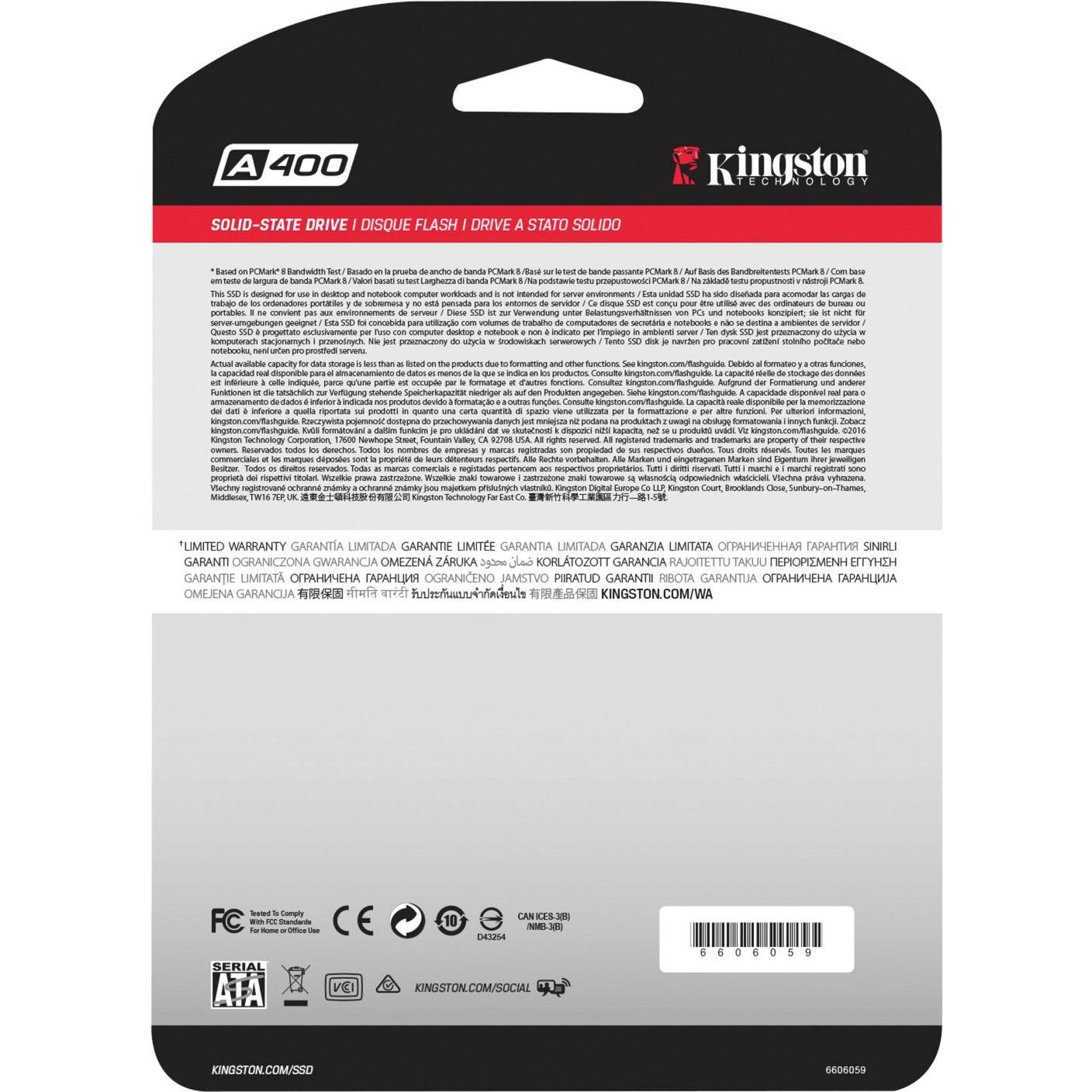 Kingston Kingston SA400S37 240G A400 SSD, 2,5 Zoll, 240 GB, SATA3, 500 MB S., 350 MB S., 0,279W, Schwarz, Schwarz