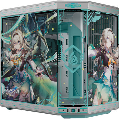 Hyte y70 Firefly Edition Midi-Tower-Gehäuse (2x USB-A | 1x USB-C | gehärtetes Glas)