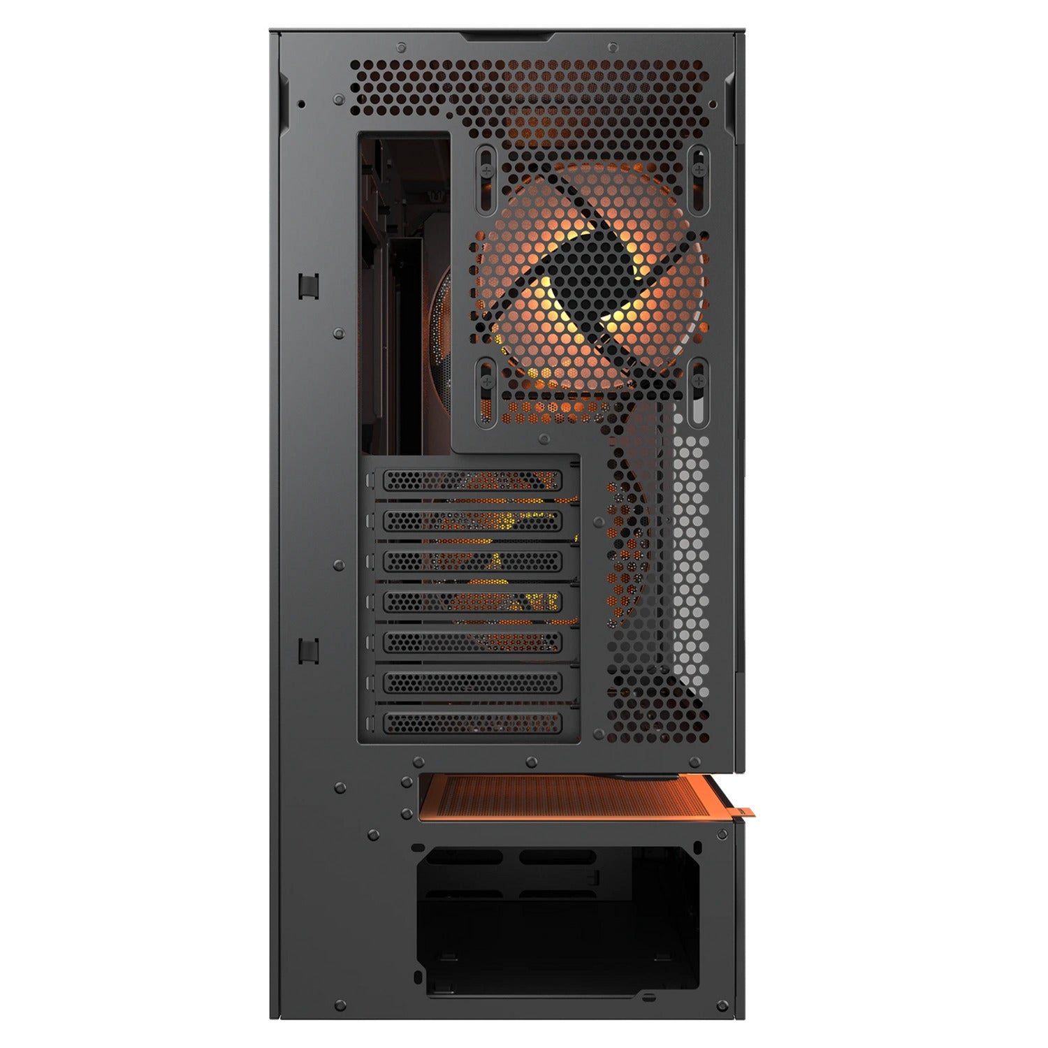 Cougar cfv235 Mesh Midi-Tower-Gehäuse (schwarz | 2x USB-A | 1x USB-C | RGB | gehärtetes Glas)