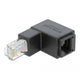 Delock-Adapter RJ-45 Katze.6 Stecker> Sockel, 90 °