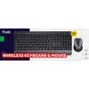 Vertrauen Sie Trezo Komfort Wireless Keyboards Muisset