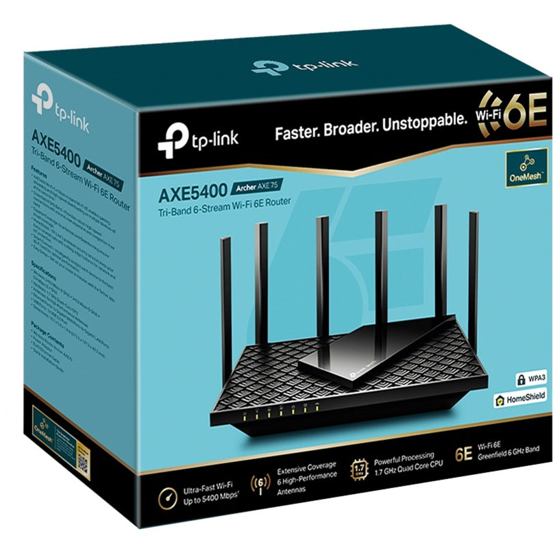 TP-Link Archer AXE75 AXE5400 tri-band gigabit wifi 6E-rout