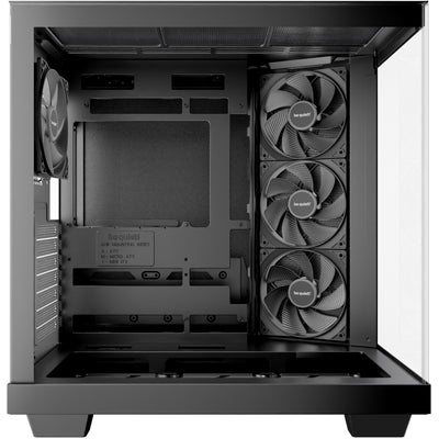 Ruhig sein! Light Base 500 Midi-Tower-Gehäuse (schwarz | 2x USB-A | 1x USB-C | RGB | Fenster)